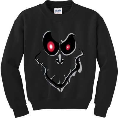 Funny Ghost Face Halloween Kids Sweatshirt