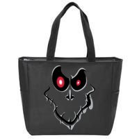 Funny Ghost Face Halloween Zip Tote Bag