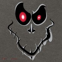 Funny Ghost Face Halloween Cotton Canvas Backpack