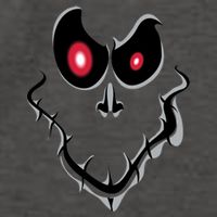 Funny Ghost Face Halloween Vector Backpack