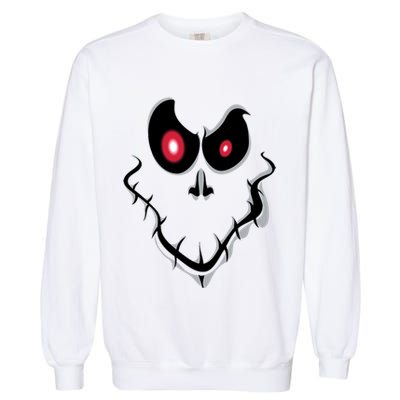 Funny Ghost Face Halloween Garment-Dyed Sweatshirt