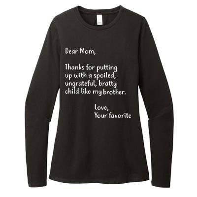 Funny Gift For Mothers Dear Mom (Brother) Womens CVC Long Sleeve Shirt