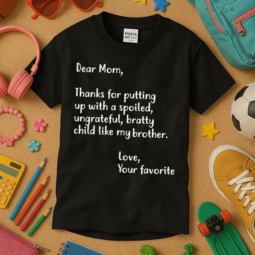 Funny Gift For Mothers Dear Mom (Brother) Kids T-Shirt