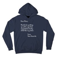 Funny Gift For Mothers Dear Mom (Sister) Hoodie