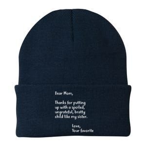 Funny Gift For Mothers Dear Mom (Sister) Knit Cap Winter Beanie