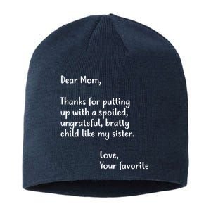 Funny Gift For Mothers Dear Mom (Sister) Sustainable Beanie