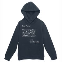 Funny Gift For Mothers Dear Mom (Sister) Urban Pullover Hoodie