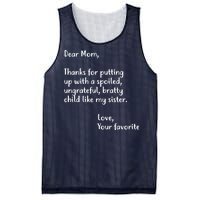 Funny Gift For Mothers Dear Mom (Sister) Mesh Reversible Basketball Jersey Tank