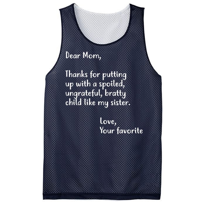 Funny Gift For Mothers Dear Mom (Sister) Mesh Reversible Basketball Jersey Tank