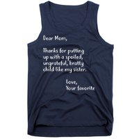 Funny Gift For Mothers Dear Mom (Sister) Tank Top