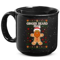 Funny Ginger Beard Man Ugly Christmas Sweater 15oz Campfire Ceramic Mug