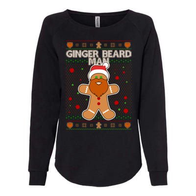 Funny Ginger Beard Man Ugly Christmas Sweater Womens California Wash Sweatshirt