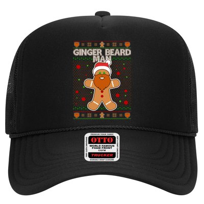 Funny Ginger Beard Man Ugly Christmas Sweater Trucker Hat