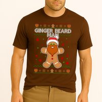 Funny Ginger Beard Man Ugly Christmas Sweater Cooling Performance Crew T-Shirt