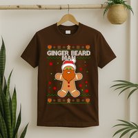 Funny Ginger Beard Man Ugly Christmas Sweater T-Shirt