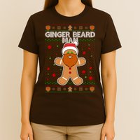 Funny Ginger Beard Man Ugly Christmas Sweater T-Shirt