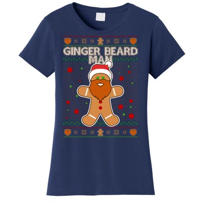 Funny Ginger Beard Man Ugly Christmas Sweater Women's T-Shirt