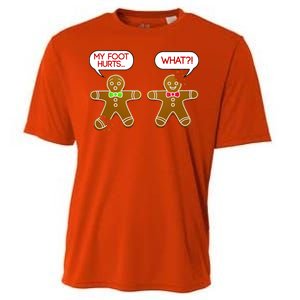 Funny Gingerbread Christmas Cooling Performance Crew T-Shirt