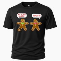 Funny Gingerbread Christmas Cooling Performance Crew T-Shirt