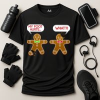 Funny Gingerbread Christmas Cooling Performance Crew T-Shirt