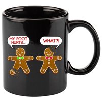 Funny Gingerbread Christmas 11oz C Handle Ceramic Mug