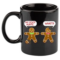 Funny Gingerbread Christmas 11oz C Handle Ceramic Mug