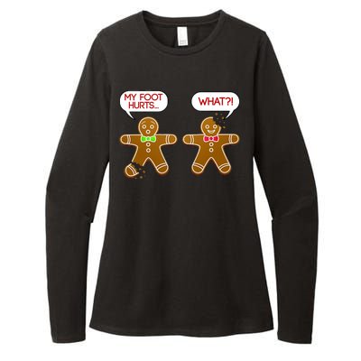 Funny Gingerbread Christmas Womens CVC Long Sleeve Shirt