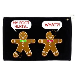 Funny Gingerbread Christmas Grommeted Golf Towel