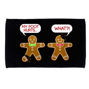 Funny Gingerbread Christmas Microfiber Hand Towel