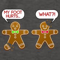 Funny Gingerbread Christmas Vector Backpack
