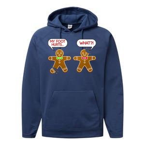 Funny Gingerbread Christmas Performance Fleece Hoodie