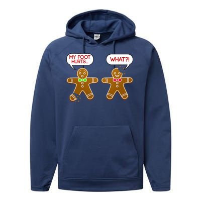 Funny Gingerbread Christmas Performance Fleece Hoodie