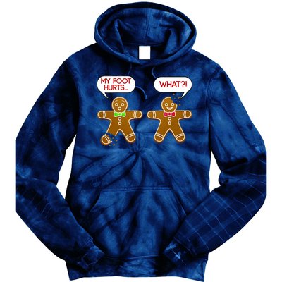 Funny Gingerbread Christmas Tie Dye Hoodie