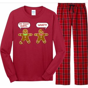 Funny Gingerbread Christmas Long Sleeve Pajama Set