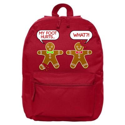 Funny Gingerbread Christmas 16 in Basic Backpack