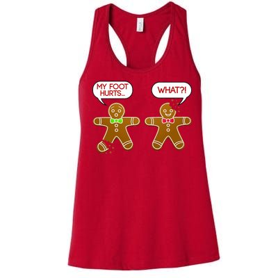 Funny Gingerbread Christmas Women's Racerback Tank