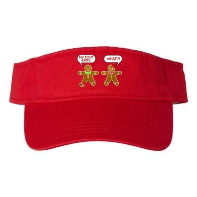 Funny Gingerbread Christmas Valucap Bio-Washed Visor