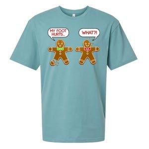 Funny Gingerbread Christmas Sueded Cloud Jersey T-Shirt