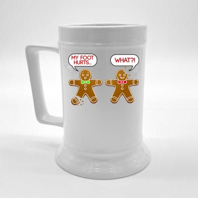 Funny Gingerbread Christmas Beer Stein