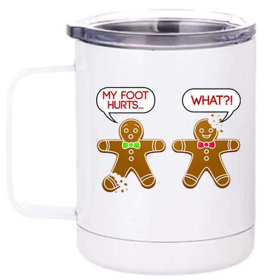 Funny Gingerbread Christmas 12 oz Stainless Steel Tumbler Cup