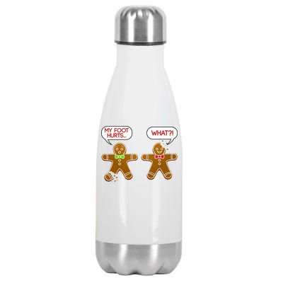 Funny Gingerbread Christmas Stainless Steel Insulated Water Bottle