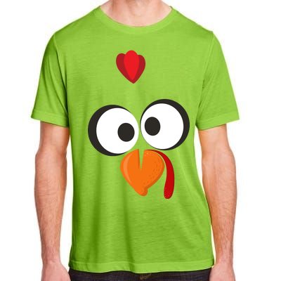 Funny Gobble Turkey Face Adult ChromaSoft Performance T-Shirt