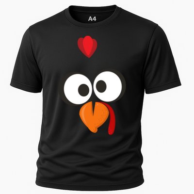 Funny Gobble Turkey Face Performance Shirt