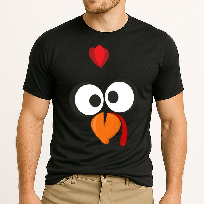 Funny Gobble Turkey Face Performance Shirt