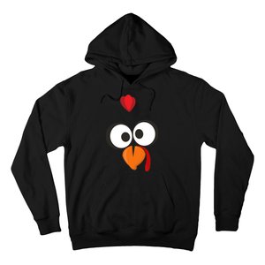 Funny Gobble Turkey Face Hoodie