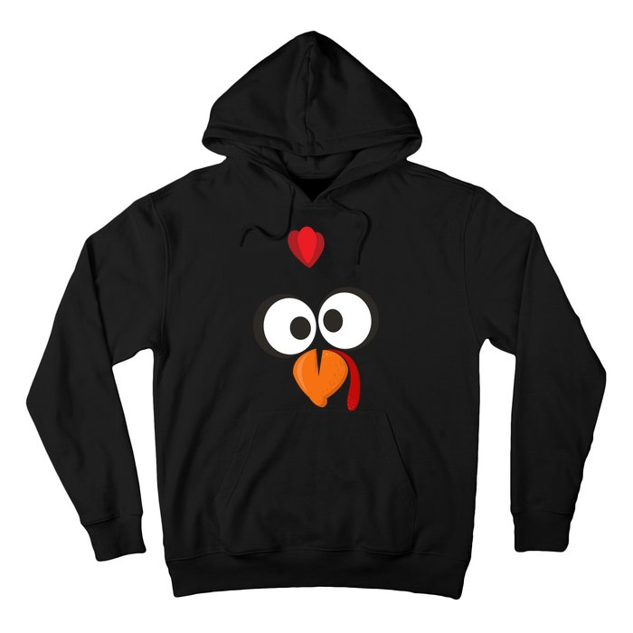 Funny Gobble Turkey Face Hoodie