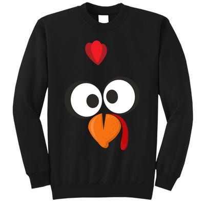 Funny Gobble Turkey Face Sweatshirt