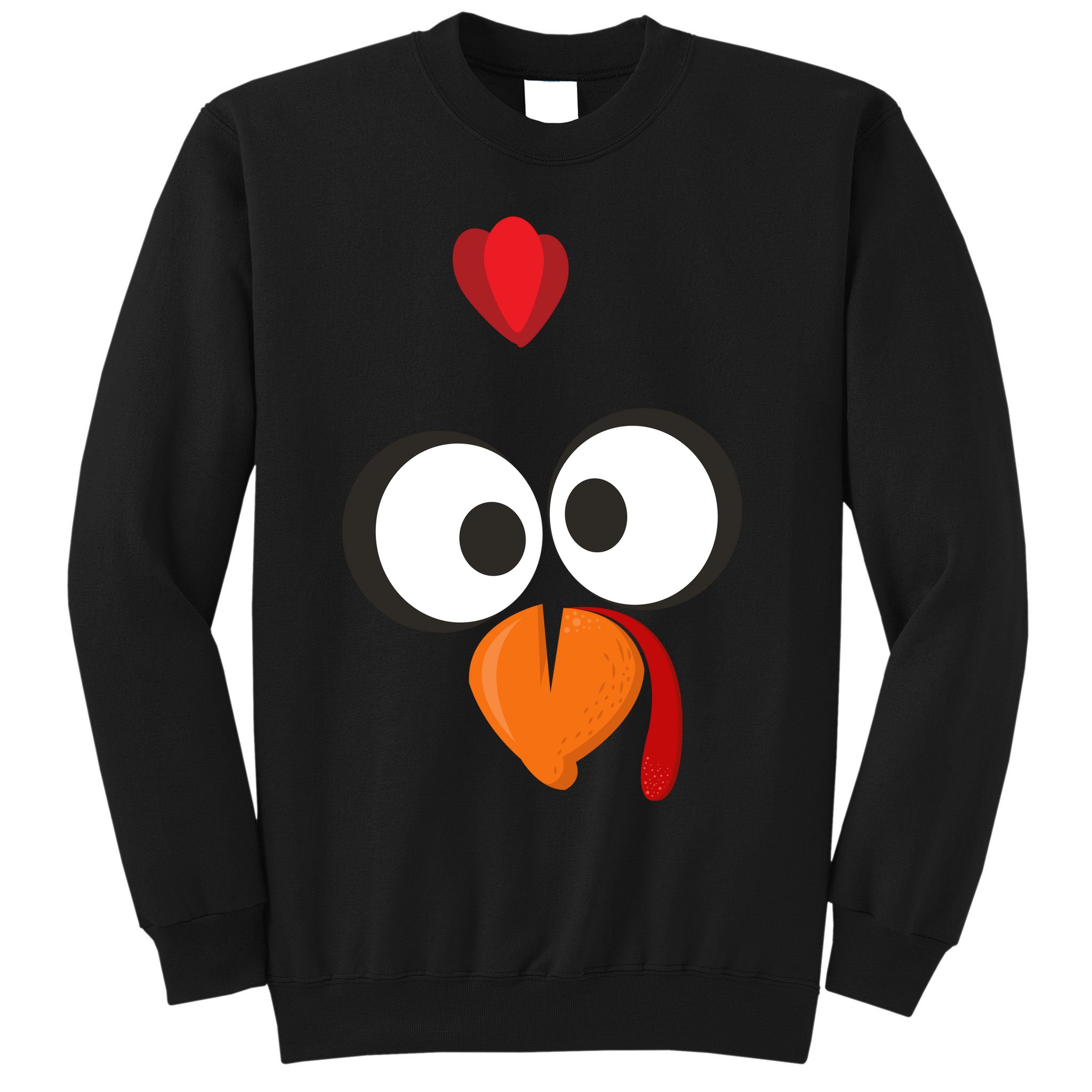 Funny Gobble Turkey Face Sweatshirt