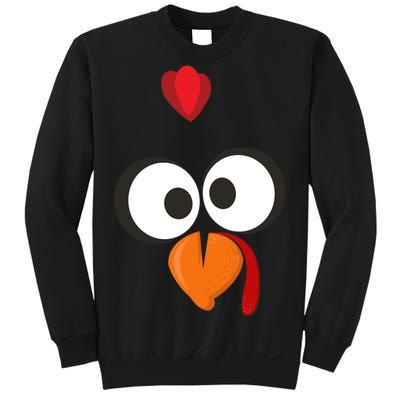 Funny Gobble Turkey Face Sweatshirt