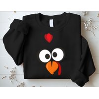 Funny Gobble Turkey Face Sweatshirt